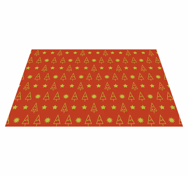 Tischset weihnachten mit festlichem baum-muster - TenStickers