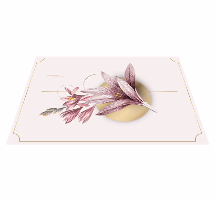 Tischsets originell elegante blumenarrangements - TenStickers