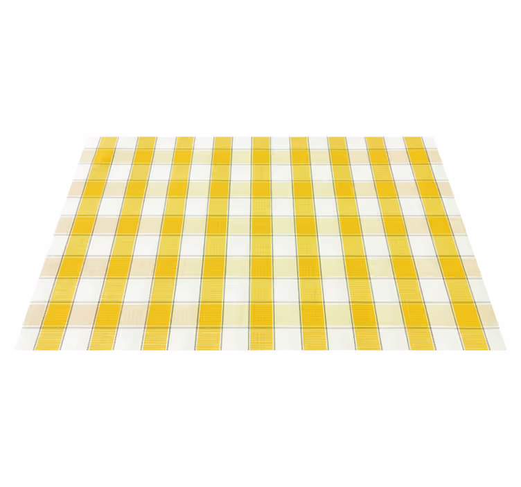 Tischset textur mit gelbem karomuster - TenStickers