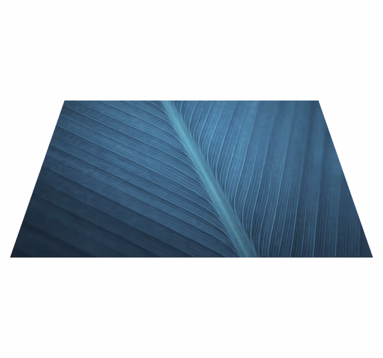 Tischset modern Großes blaugraues blatt - TenStickers