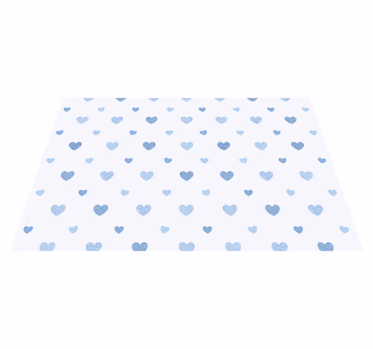 Tischsets originell mit hellblauem herzmuster - TenStickers