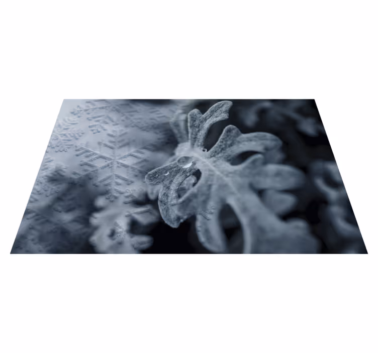 Tischset textur mit eleganten schneeflockenmustern - TenStickers