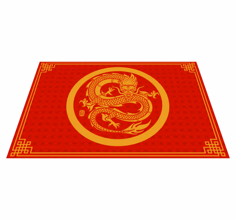 Tischset elegant Chinesischer drache - TenStickers