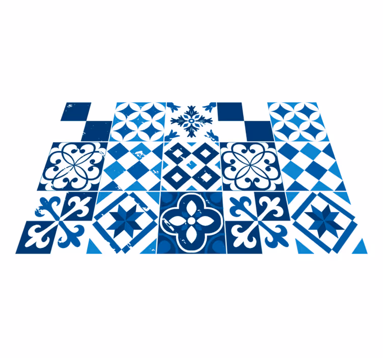 Tischset textur mit geometrischem mustertile - TenStickers