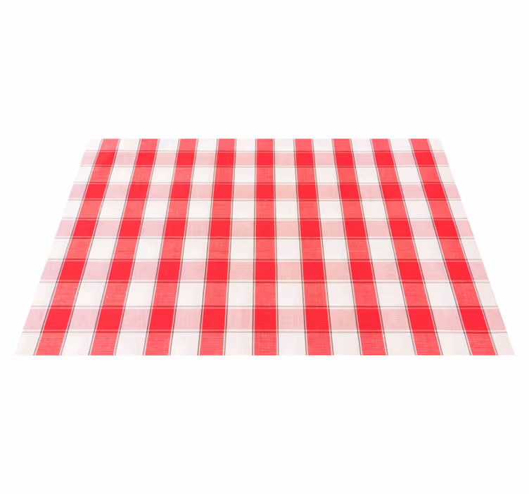 Tischset textur rot kariert - TenStickers