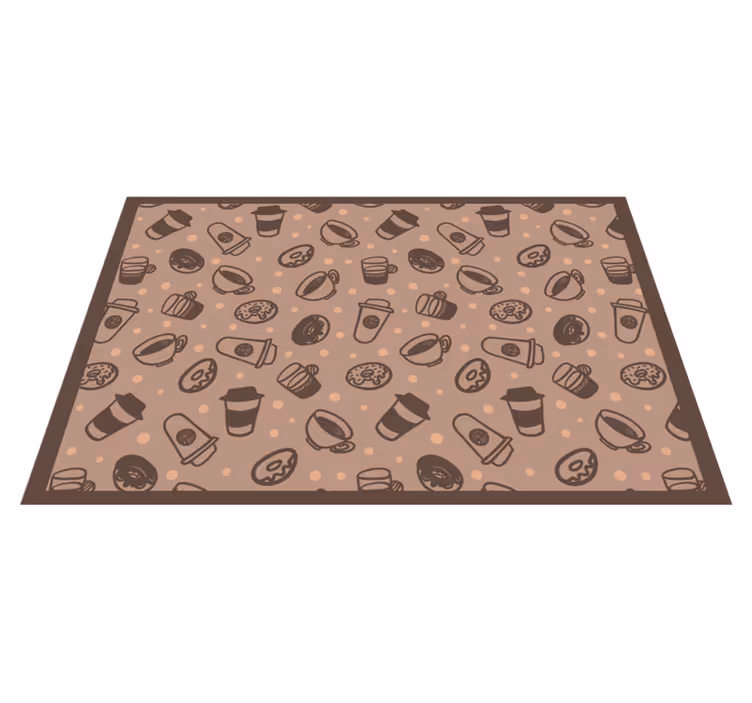 Tischsets originell mit kaffeetassen-mustern - TenStickers