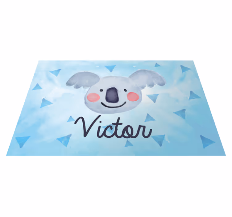 Tischset kinder mit süßem koala gesicht - TenStickers