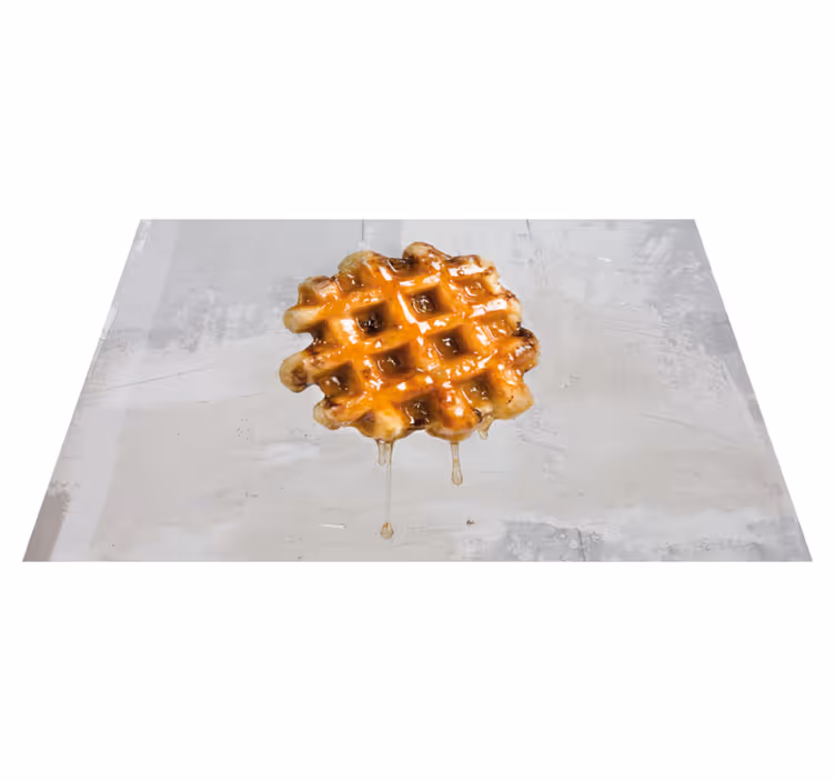 Tischsets originell goldsirup waffel - TenStickers