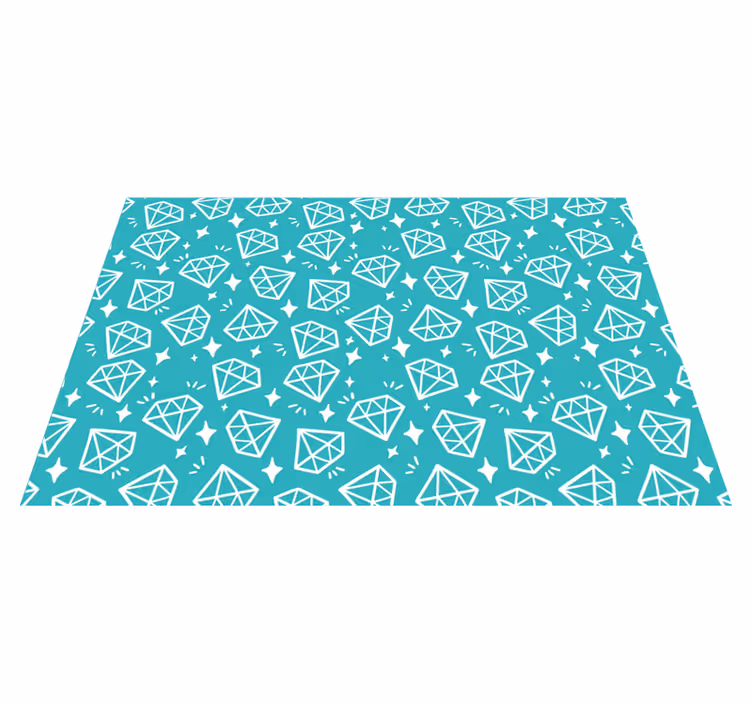 Tischsets originell mit diamantmuster hintergrund - TenStickers