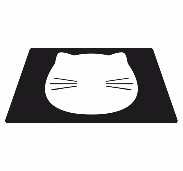 Tischsets originell katzenkopf-form - TenStickers