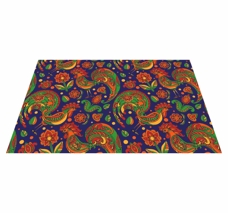 Tischsets originell mit lebhaften blumenmustern - TenStickers