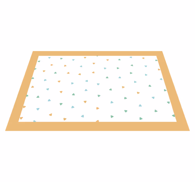 Tischset mit namen im eleganten dreiecksmuster - TenStickers