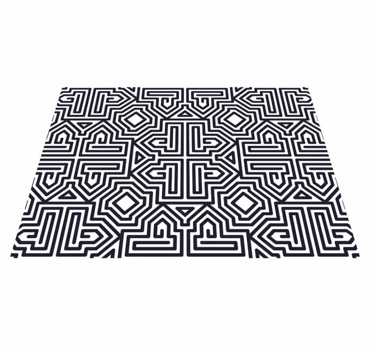 Tischset textur mit abstraktem geometrischen muster - TenStickers