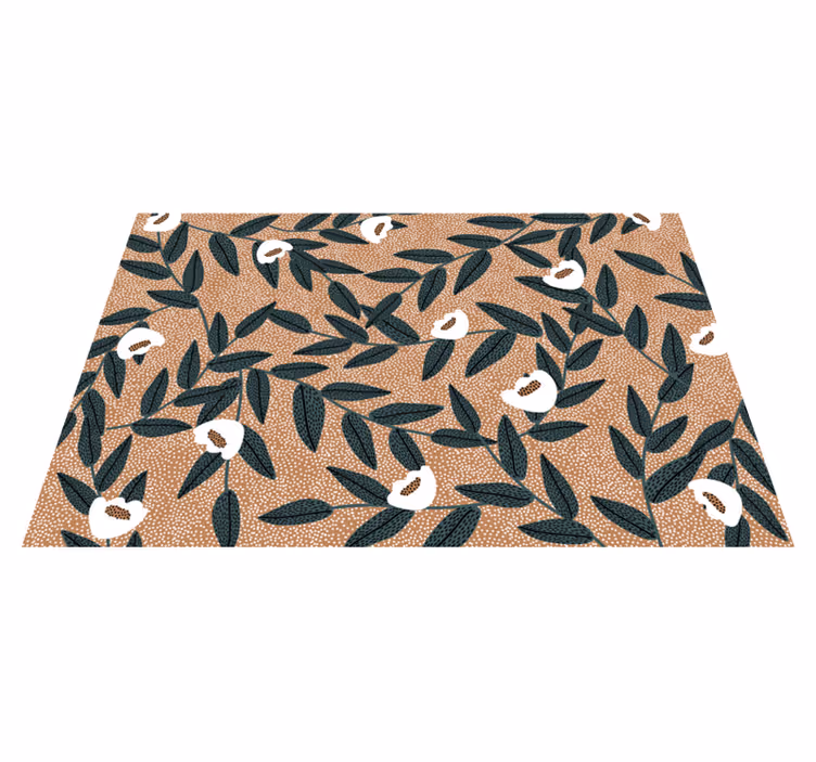 Tischset textur mit blattmuster tischdecke - TenStickers