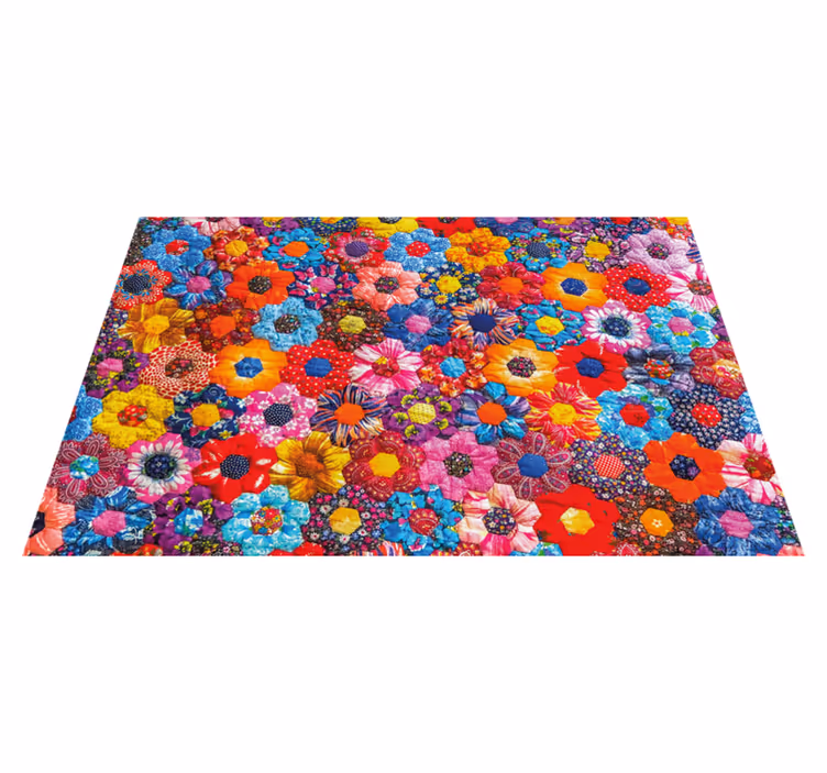 Tischsets originell mit lebhaftem blumendesign - TenStickers