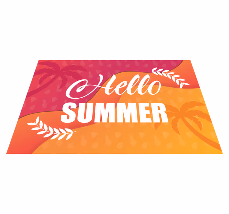 Tischsets originell im sommergrüße design - TenStickers