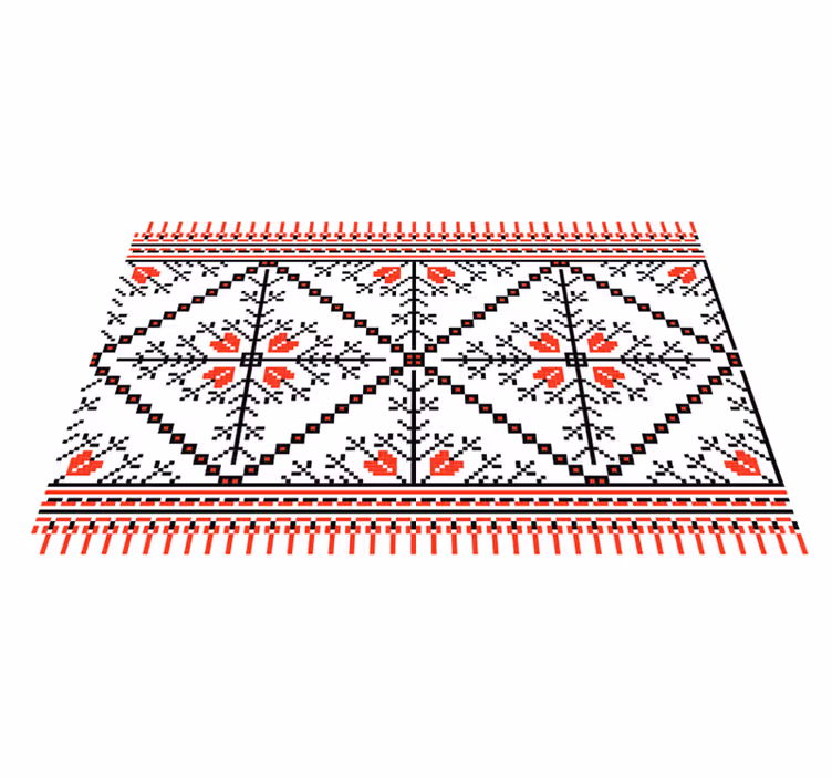 Tischsets originell mit geometrischem blumenmuster - TenStickers