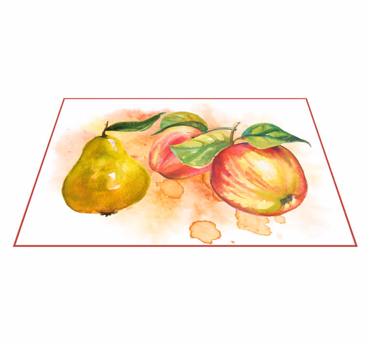Tischsets originell mit aquarellfrüchten - TenStickers