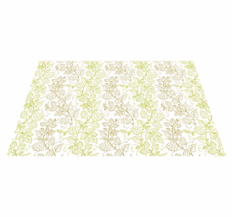 Tischset textur mit botanischem blattmotiv - TenStickers