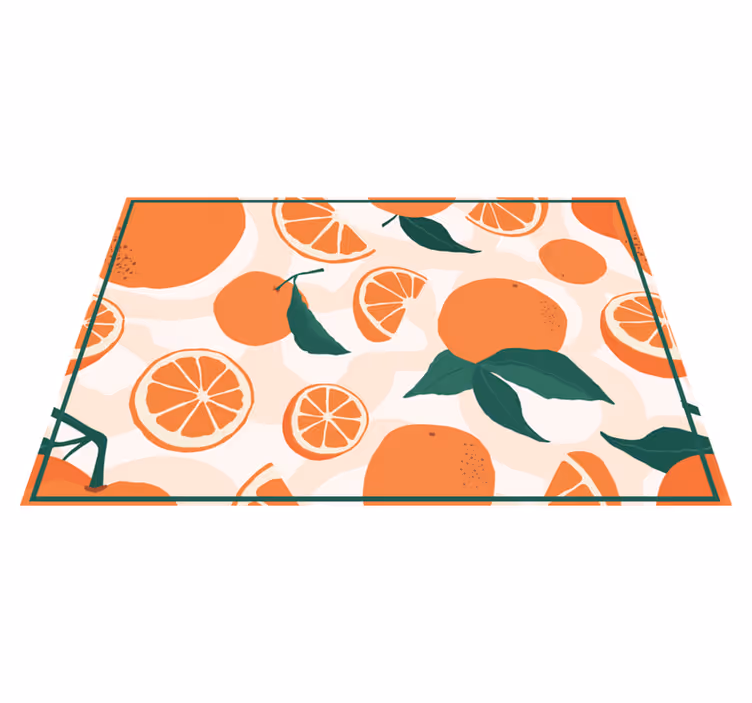 Tischsets originell mit zitronenscheiben-motiv - TenStickers