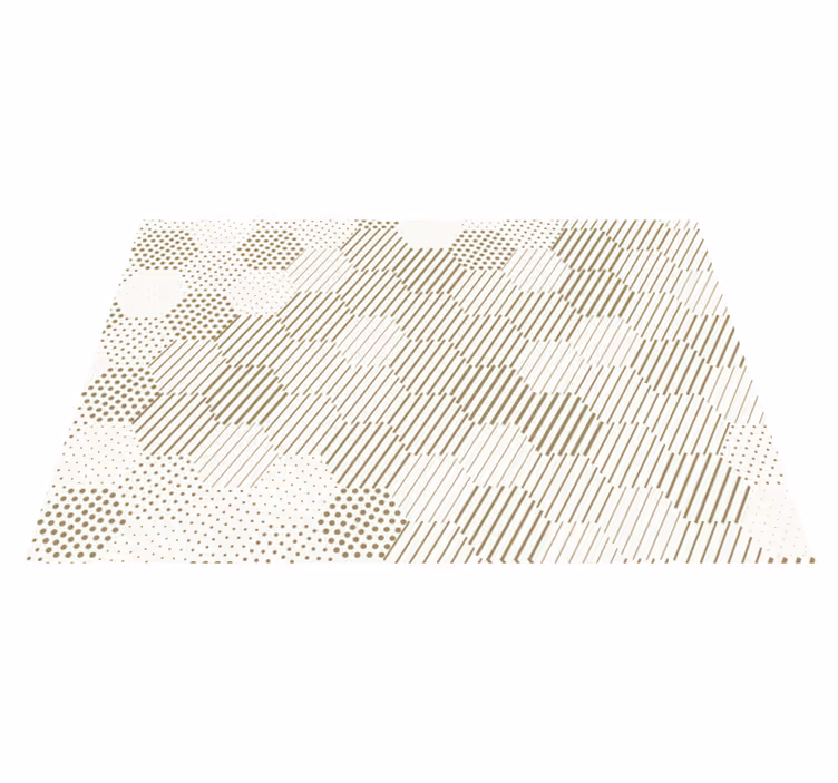 Tischset textur mit stilvollem geometrischen muster - TenStickers