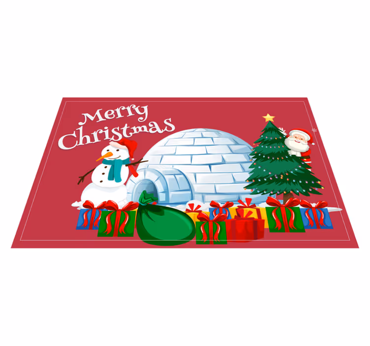 Tischset weihnachten festliche urlaubsszene - TenStickers