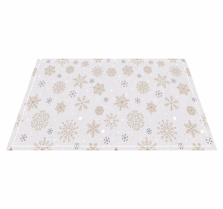 Tischset weihnachten schneeflockenmuster tischdeko - TenStickers
