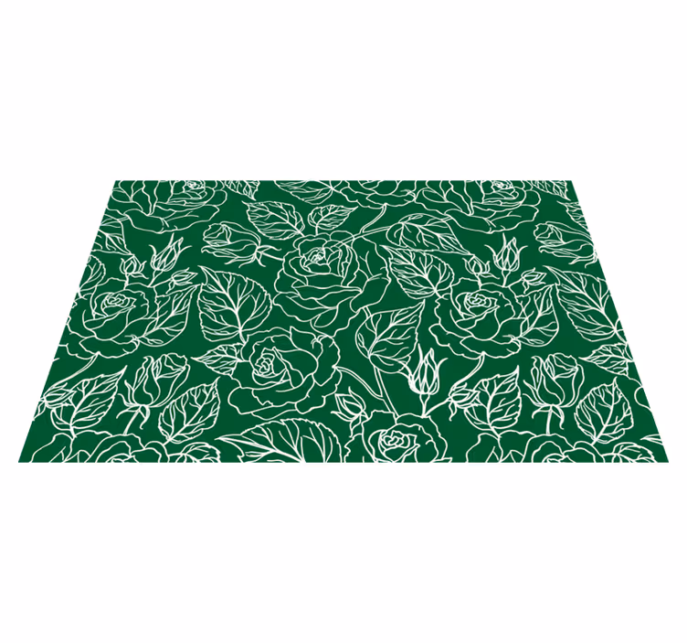 Tischset textur anmutige botanische arrangements - TenStickers