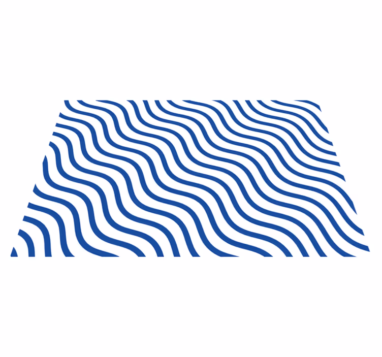 Tischset modern mit wellenförmiger oberfläche - TenStickers