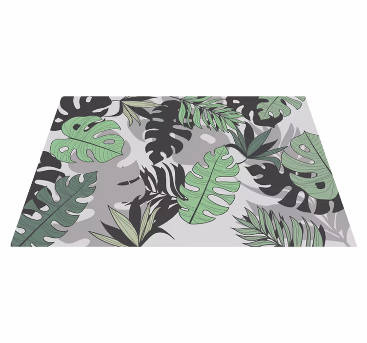 Handgezeichnete monstera Vinyl Tischsets - TenStickers