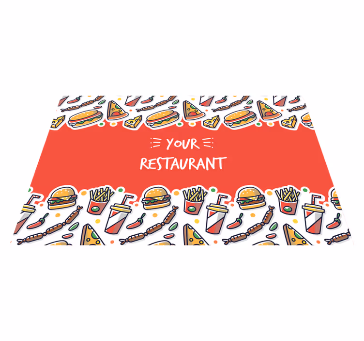 Tischsets originell mit kulinarischer kunst - TenStickers