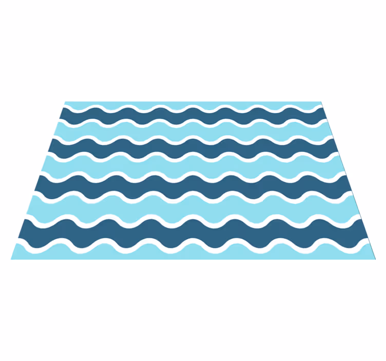 Tischset modern mit wellenlinienmuster - TenStickers