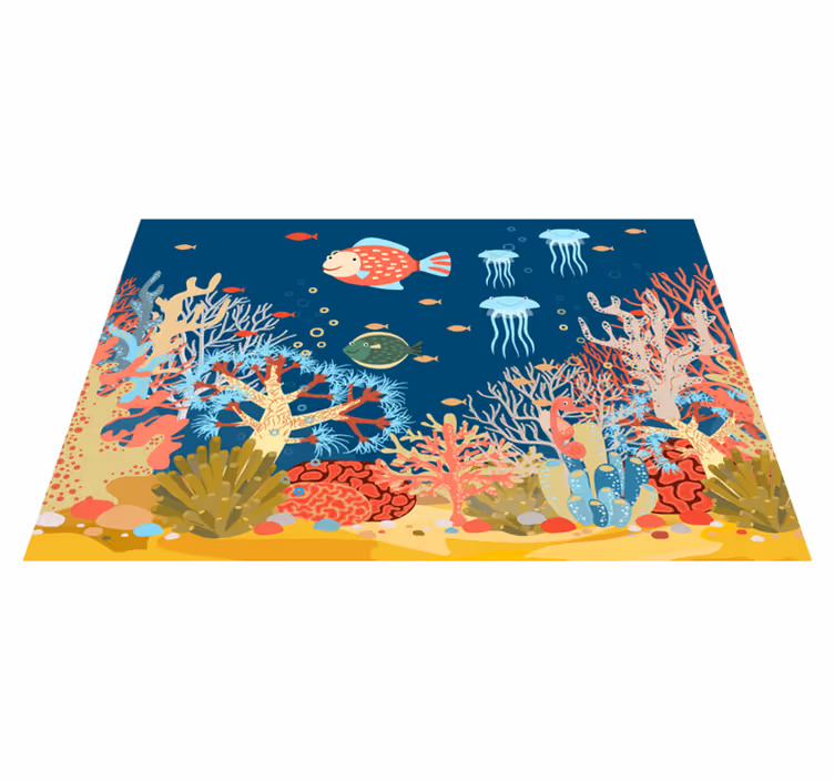 Tischset modern unterwasser korallenmotiv - TenStickers