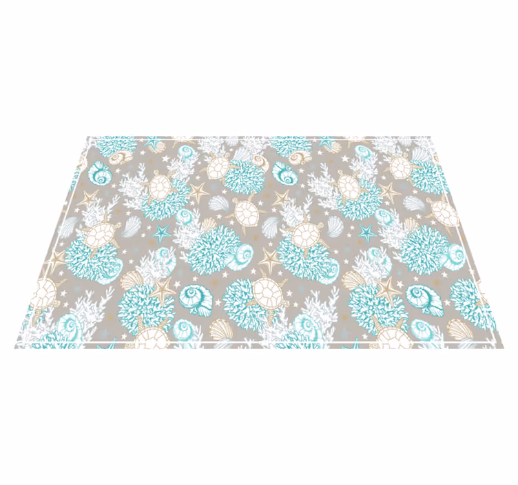 Tischsets originell mit muschelmuster oberfläche - TenStickers