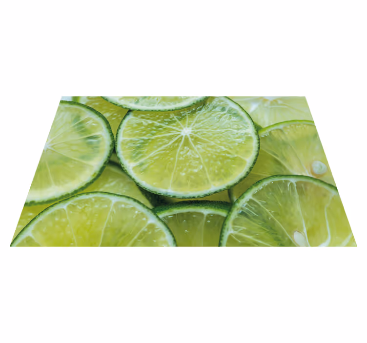 Tischset modern saftige limettenscheiben - TenStickers