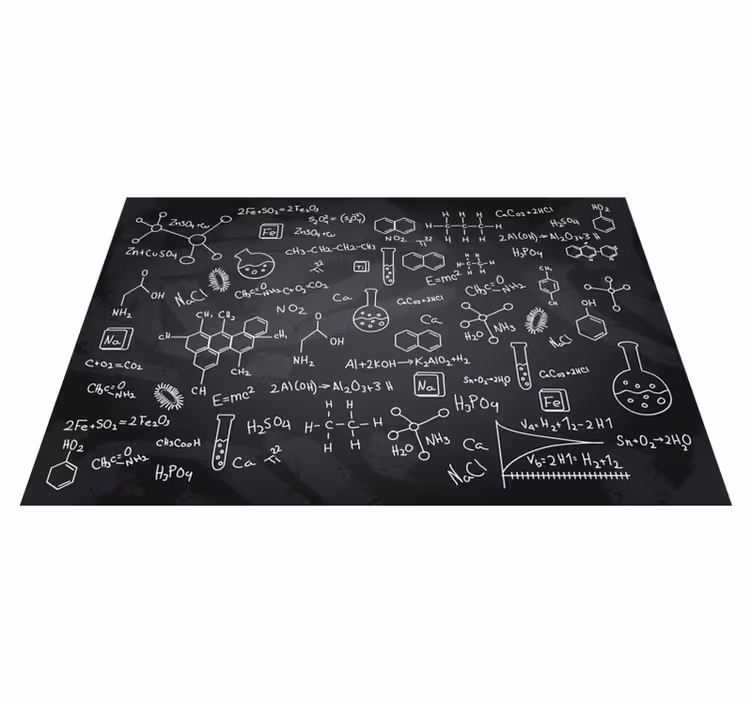 Tischsets originell chemische gleichung druck - TenStickers