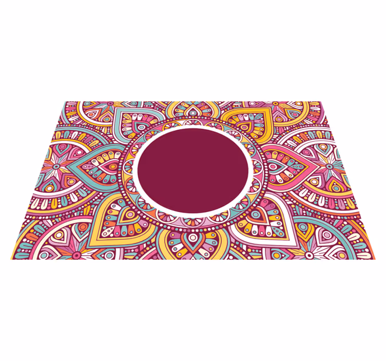 Tischsets originell mit buntem mandala-muster - TenStickers