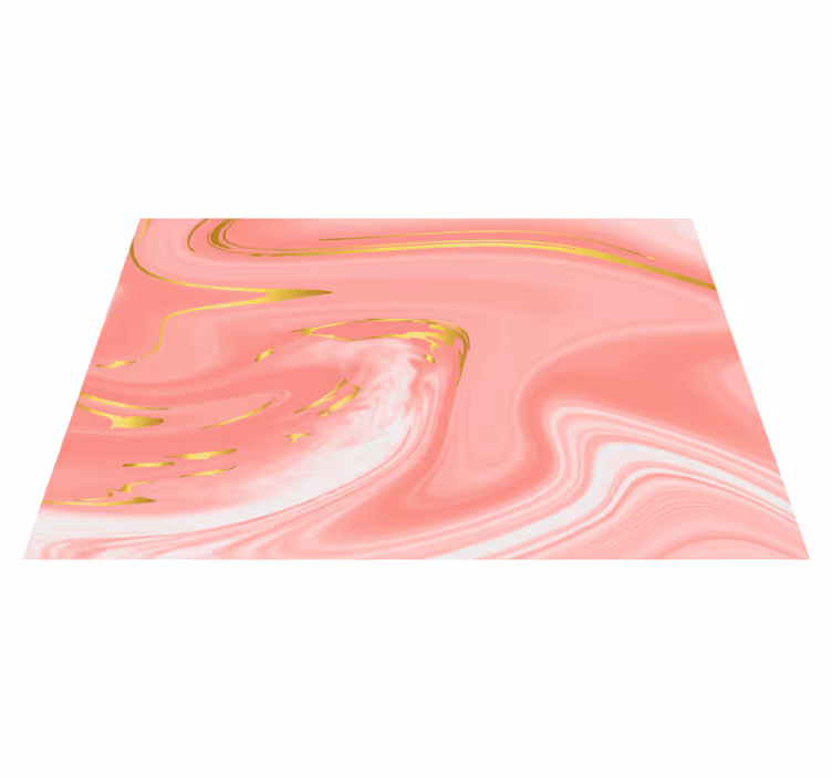 Tischset modern wirbelnder rosa marmor - TenStickers