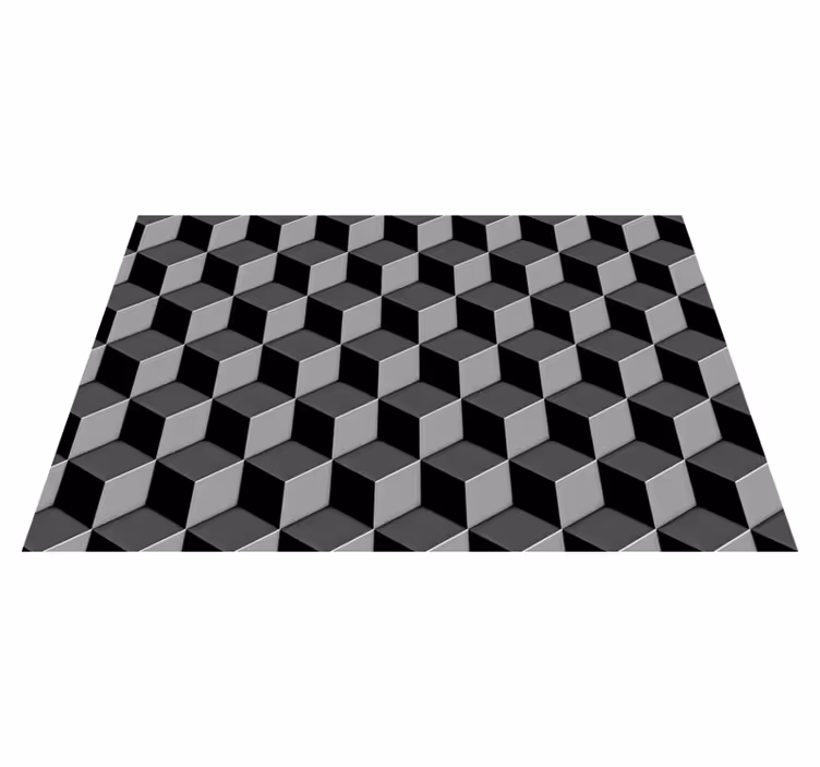 Tischset textur mit geometrischem würfelmuster - TenStickers