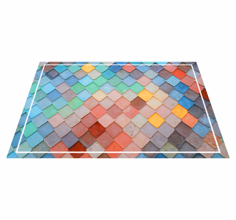 Platzsets aus vinyl mit quadratischem thema - TenStickers