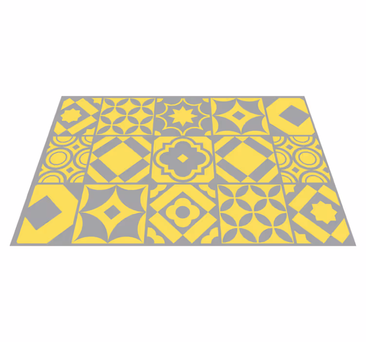 Tischset textur mit geometrischem motiv - TenStickers