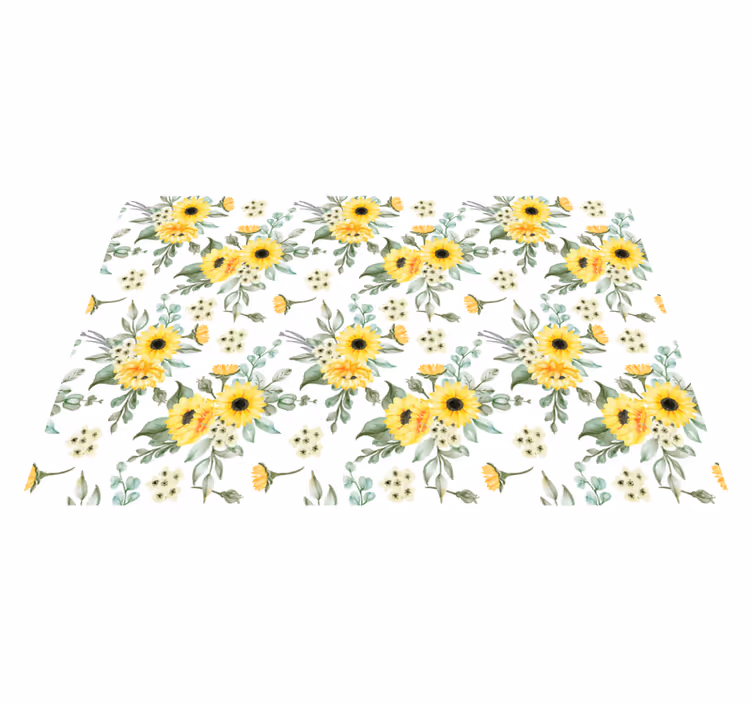 Tischsets originell sonnenblumenblütenmuster - TenStickers