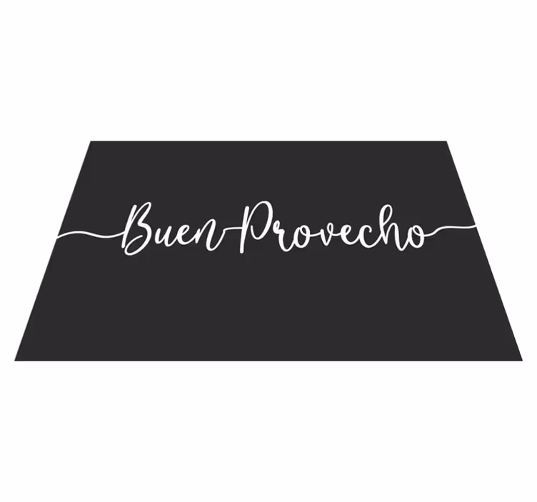 Tischset text elegante essensaffirmation - TenStickers
