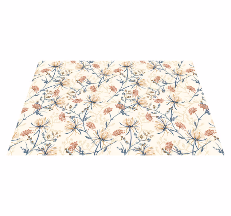 Tischsets originell mit floralen motiven - TenStickers