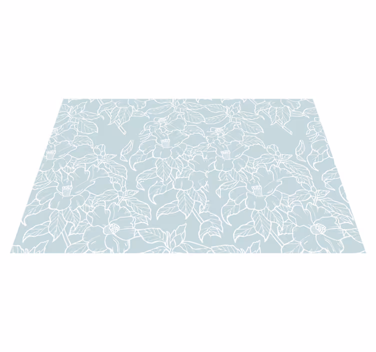 Tischset textur mit floralem druckdesign - TenStickers