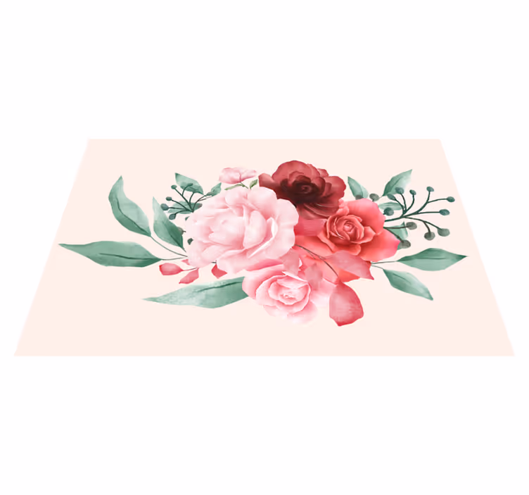 Tischsets originell blumenarrangement - TenStickers