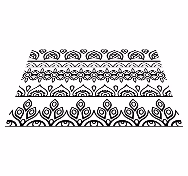 Tischset textur mit botanischem druckmuster - TenStickers