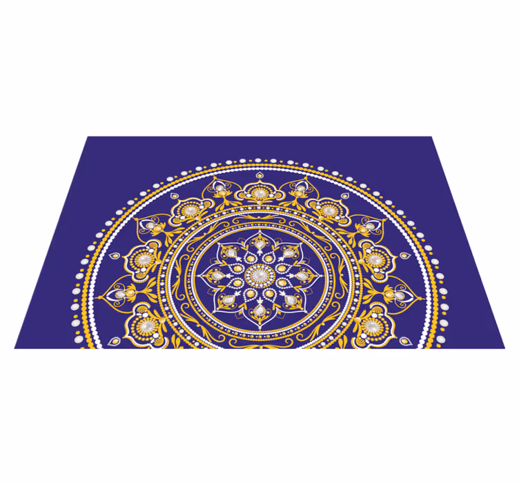 Tischsets originell mit filigranem goldenen mandala - TenStickers