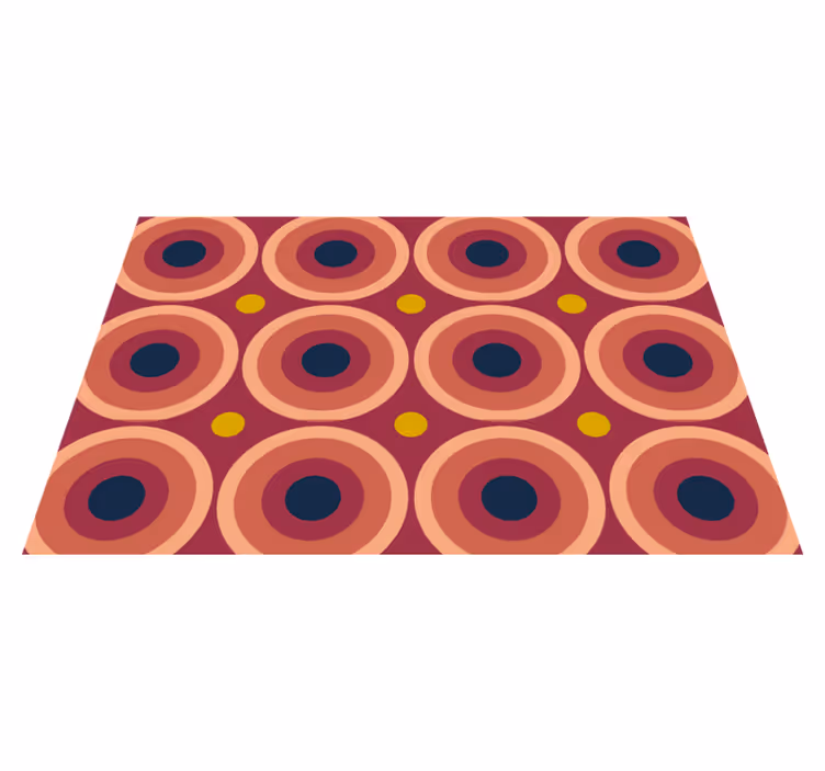 Tischsets originell mit geometrischem kreismuster - TenStickers