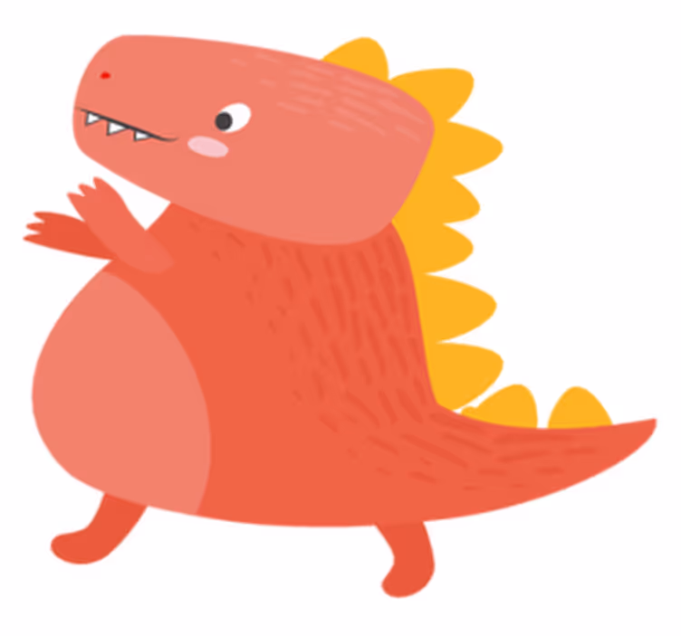 Tischset kinder mit süßem dinosaurier-motiv - TenStickers
